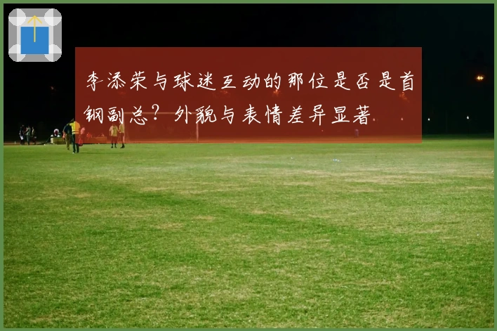 李添荣与球迷互动的那位是否是首钢副总？外貌与表情差异显著